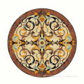 Home flooring round waterjet medallion marble floor design pattern